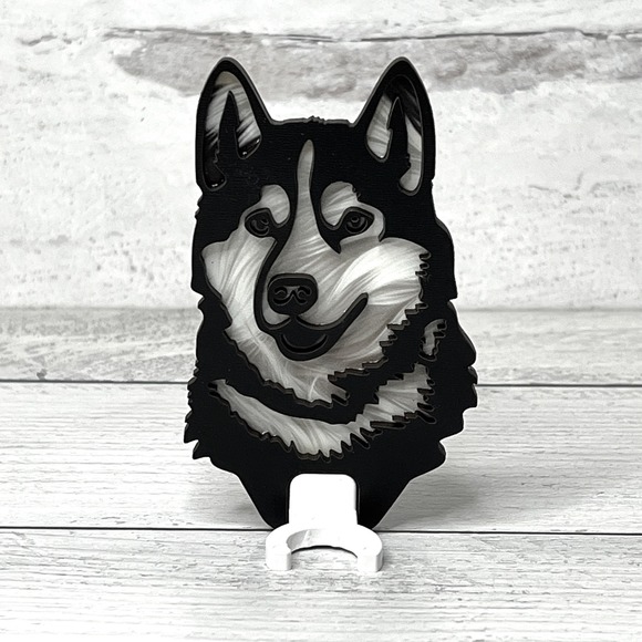 Husky Dog Face Night Light Plug In Decorative Accent - Picture 6 of 10